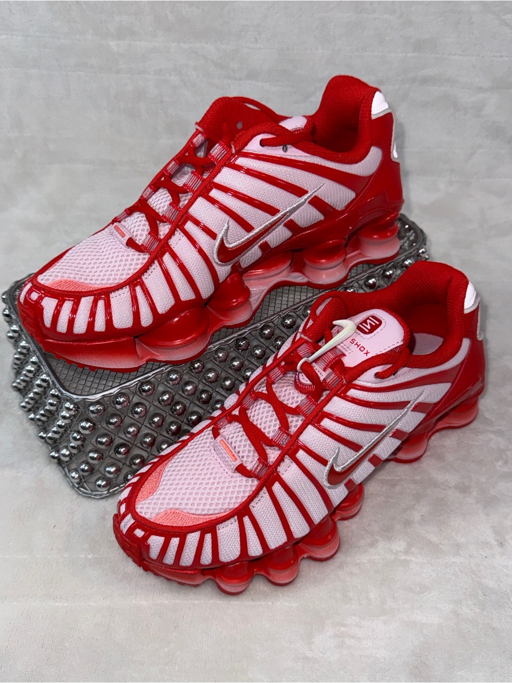 🎀👟 Nike Shox TL GS Pink Foam Habanero Red Sz 4Y/Wmns 5.5 IQ5090-663 NWT 💕